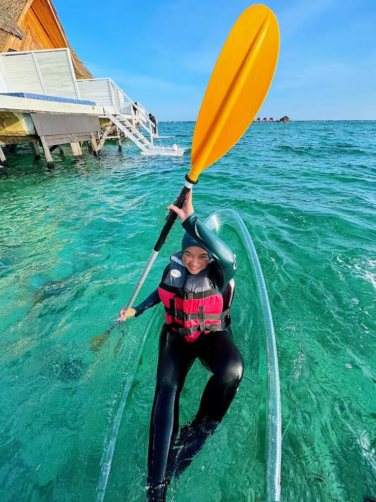 Transparent Glass Kayak